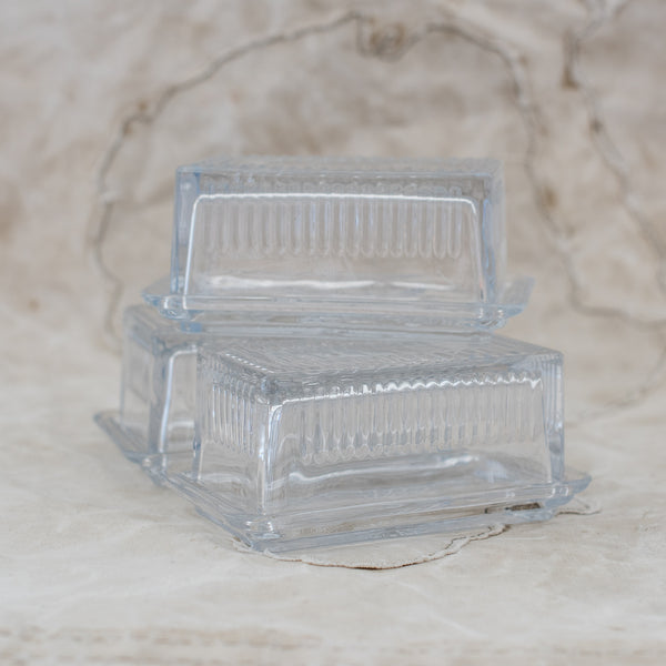 + Glass Butter Dish - The Lost + Found Department