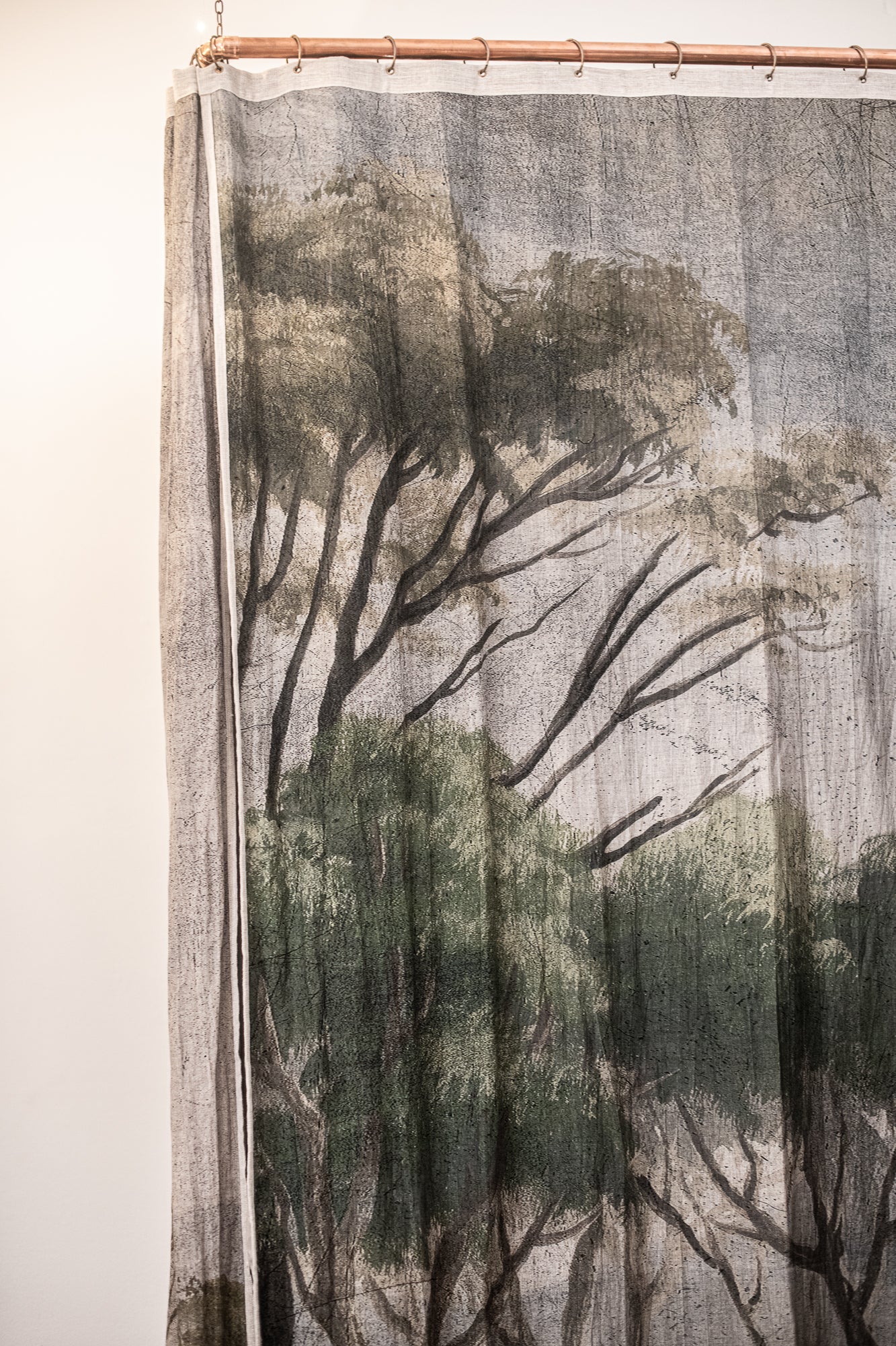 En fil d' Indienne France - Cochin Ananbo Printed Linen Curtain/Panel Wall