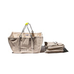 Accordion Market Basket - White Handle