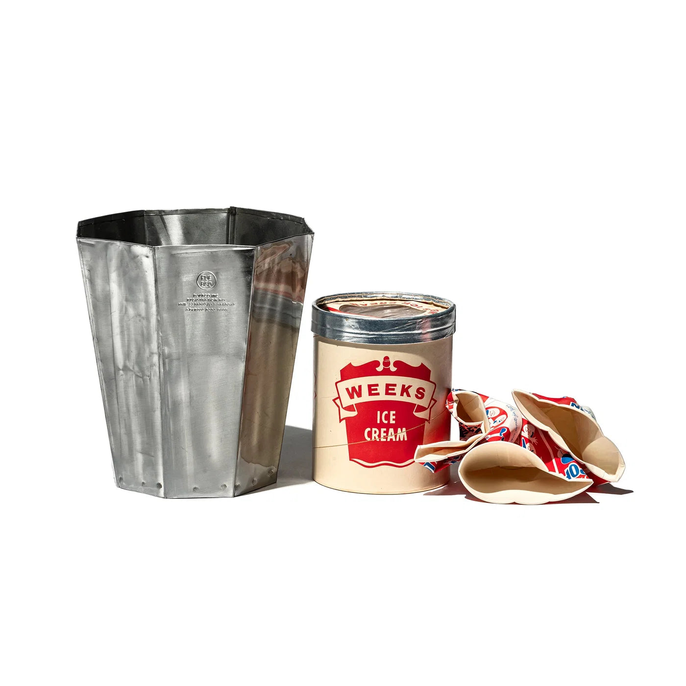 Recycled Steel Trash Can - Octagon