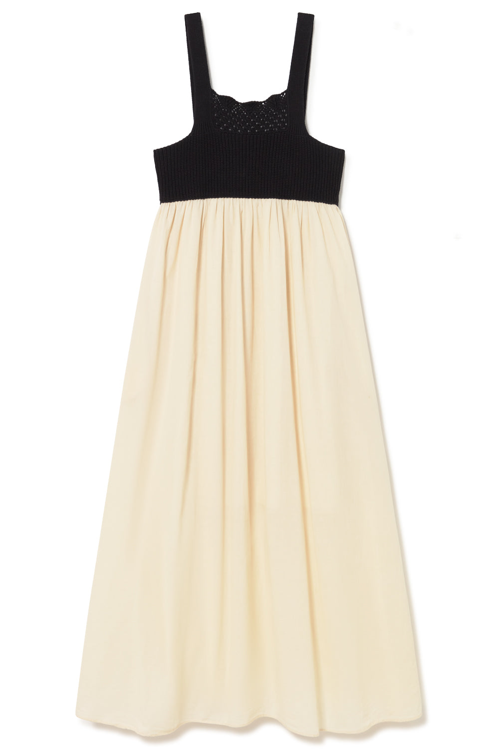 Sita Murt - Mixed knit and woven strap dress