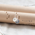 Baie Earrings Silver Disc