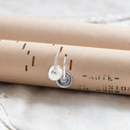 Baie Earrings Silver Disc