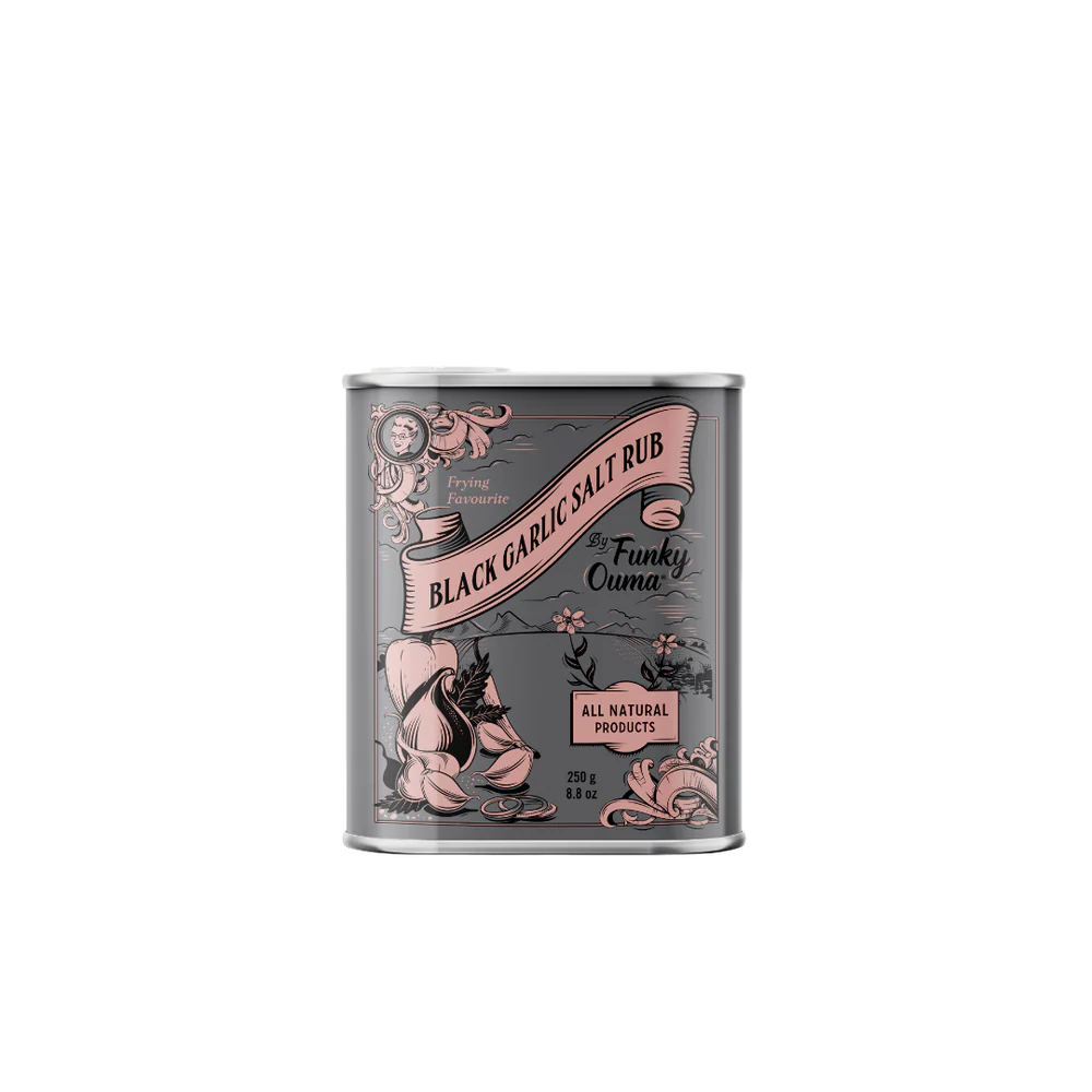 Black Garlic Salt Tin 250g