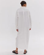 Cloth and Co The Shirt Dress - White