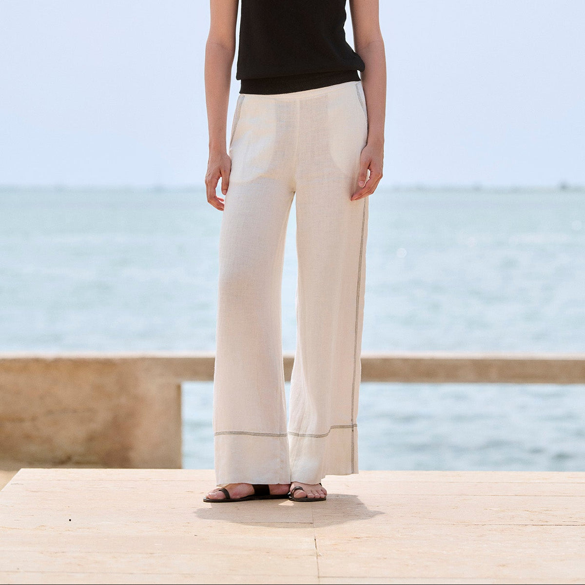 Sita Murt - Straight Linen Pants
