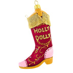 Have a Holly Dolly Boot Ornament