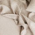 Close-up of beige fabric with folds
