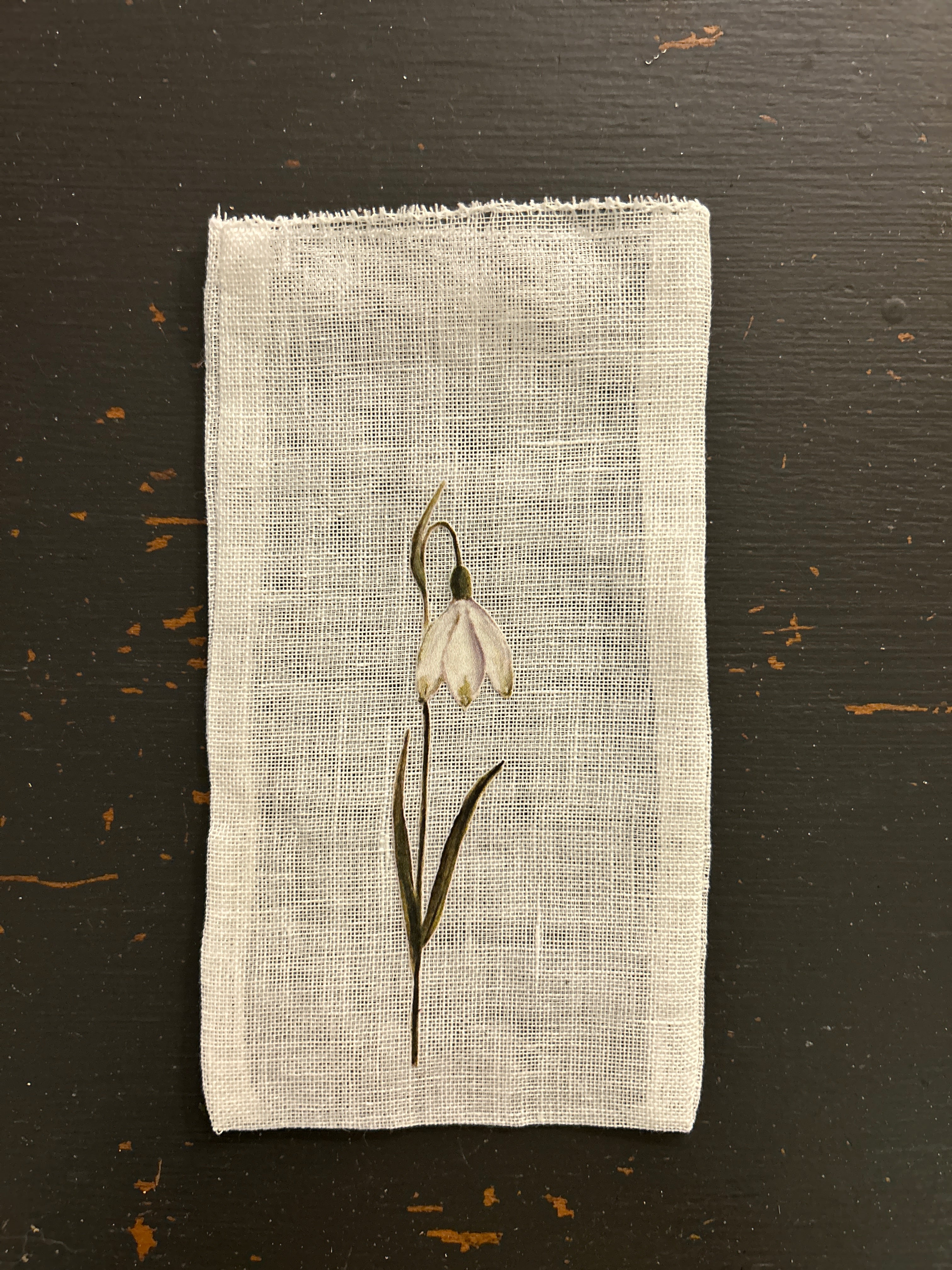 Italian Linen Botanic Pouch
