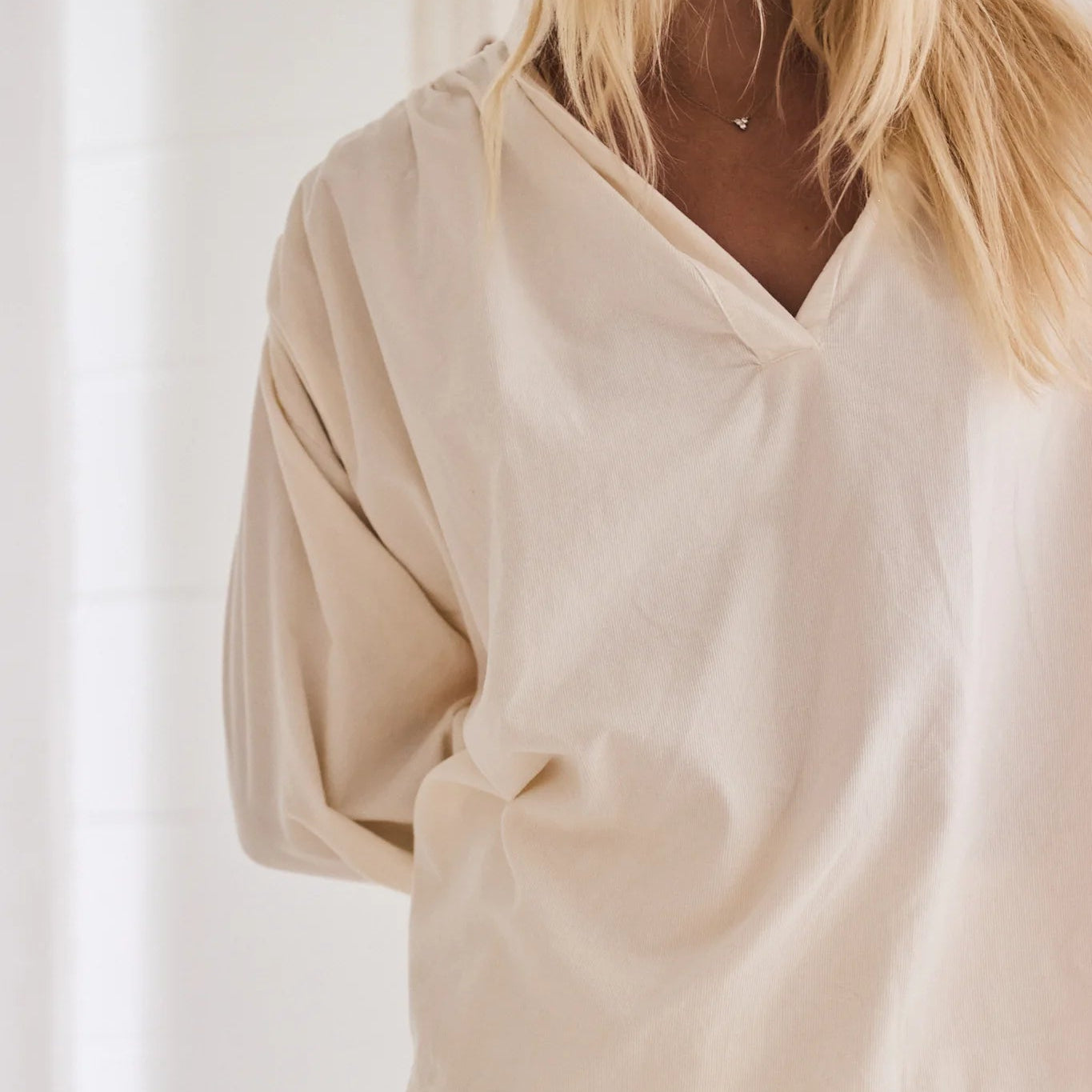 Mamapapa - Fennel corduroy blouse