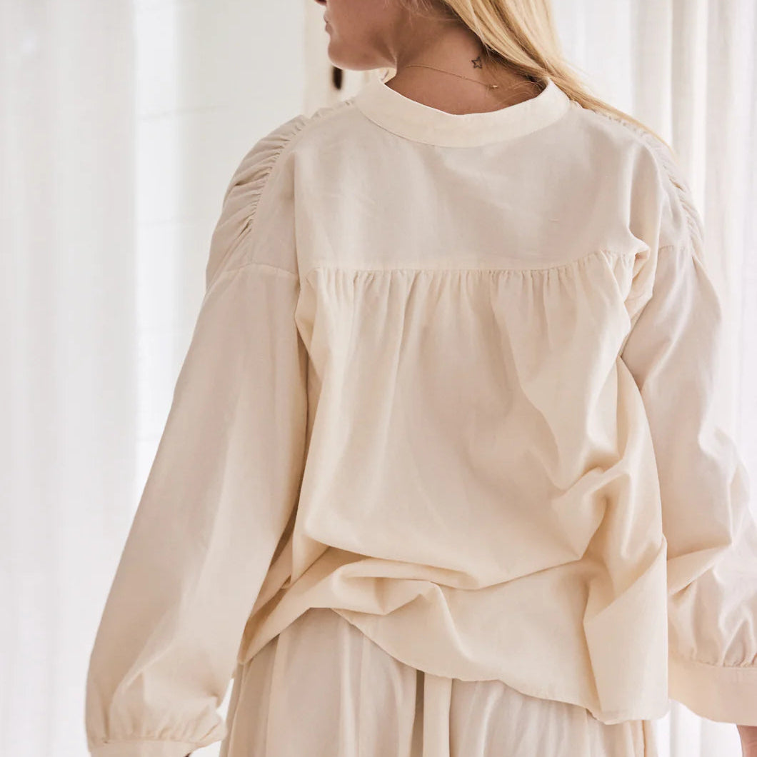 Mamapapa - Fennel corduroy blouse