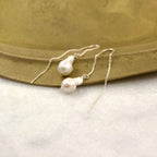Baroque Freshwater Pearl Thread & Bar Earring