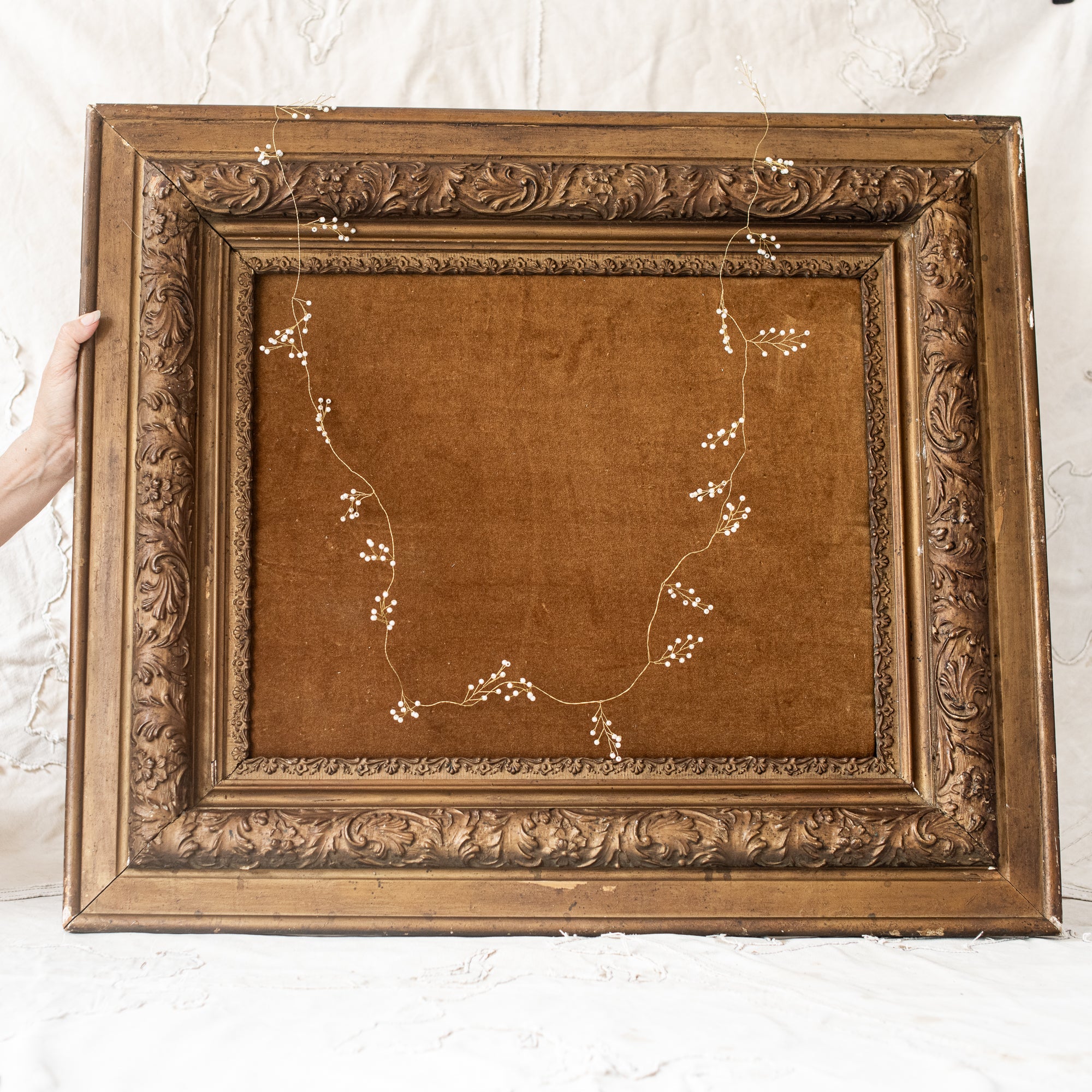 Pearl and Brass Garland