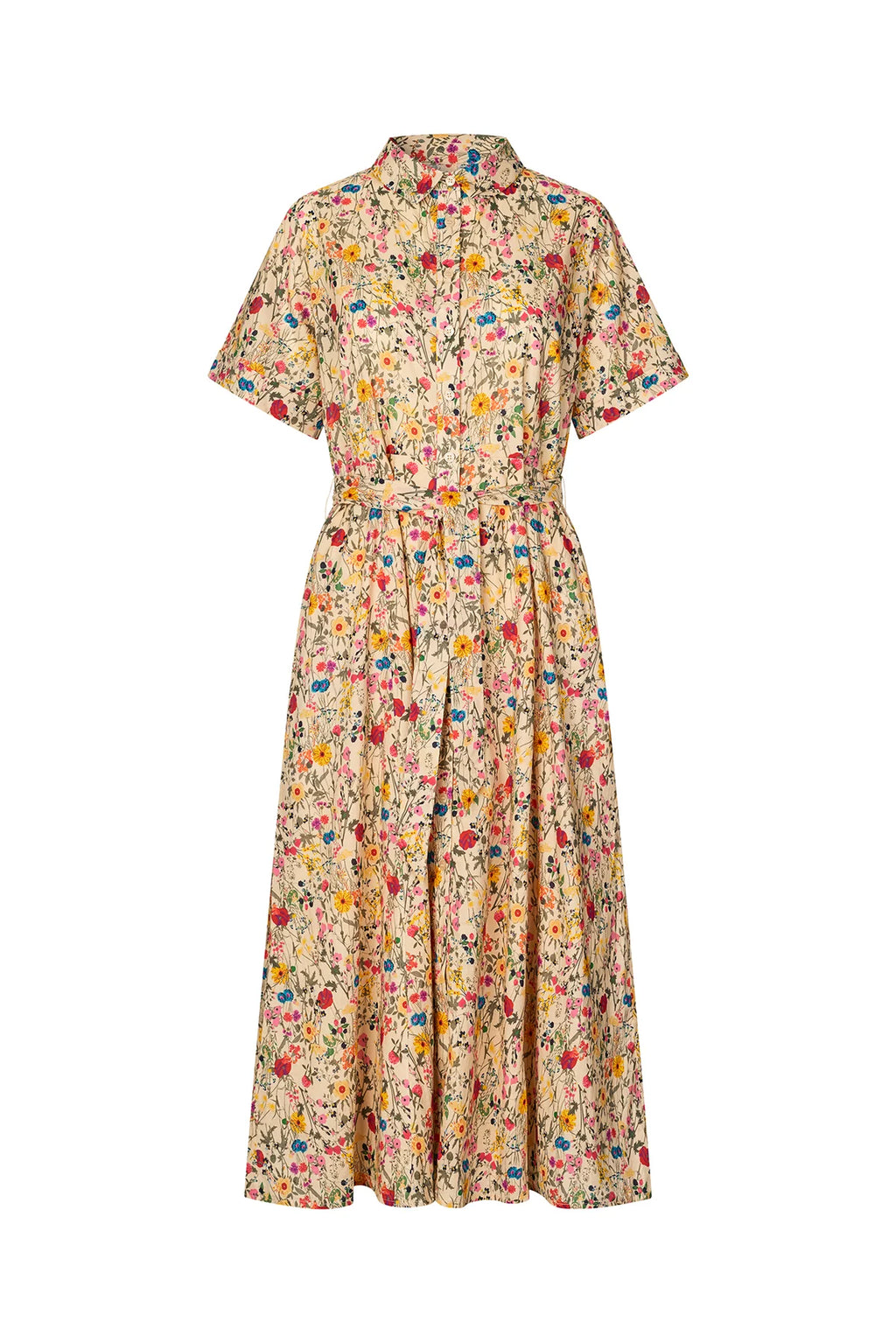 Floral dress on a white background