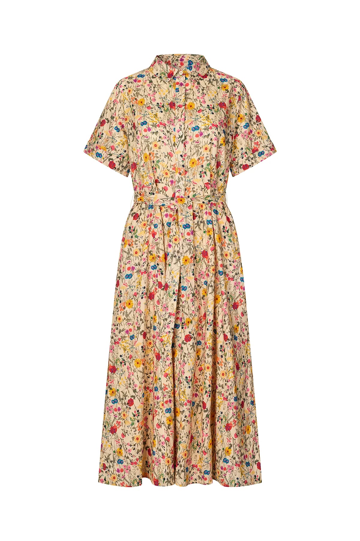 Floral dress on a white background