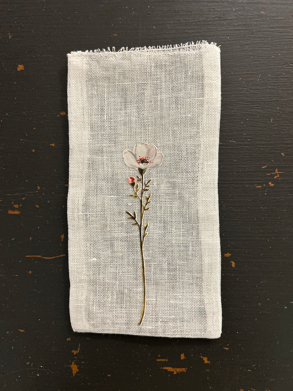 Italian Linen Botanic Pouch