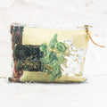 Swarm Canvas Painting Zip Clutch - Cyclamen