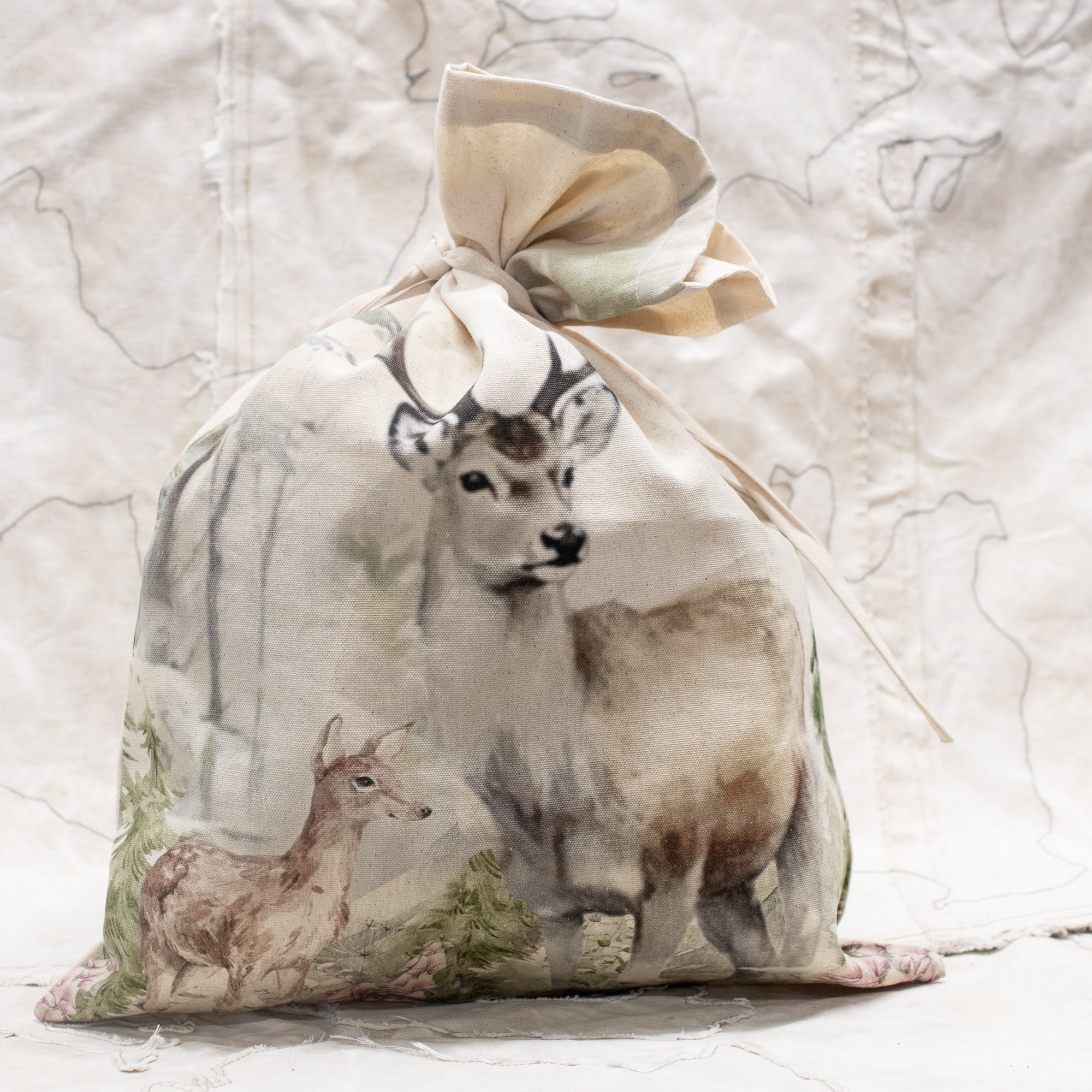 Deer Christmas Sack