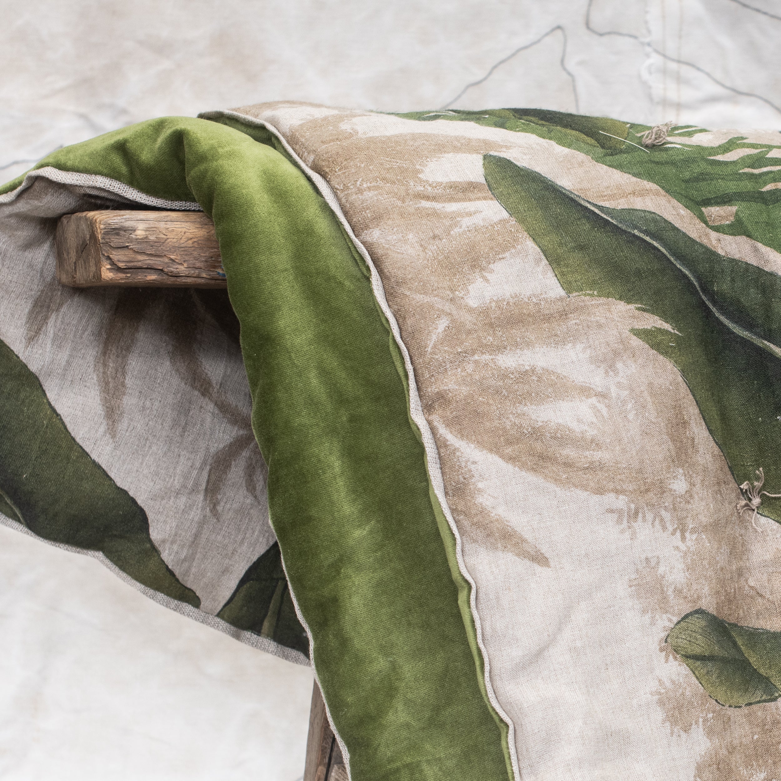 Cochin Printed Linen Bed Runner 90x200