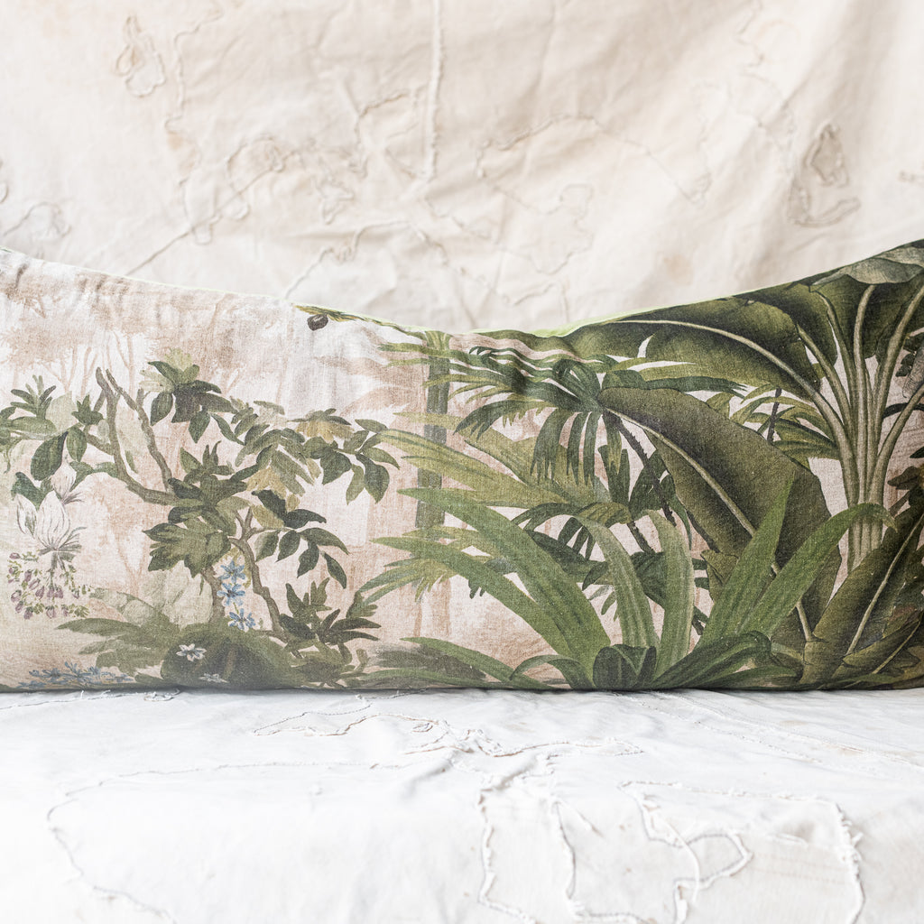 En fil d' Indienne France - Cochin Linen Printed Cushion - 50x100cm