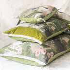 En fil d' Indienne France - French Cochin Linen Printed Cushion 40x55cm