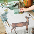 Illustrated Linen Table Runner - Wild Animals