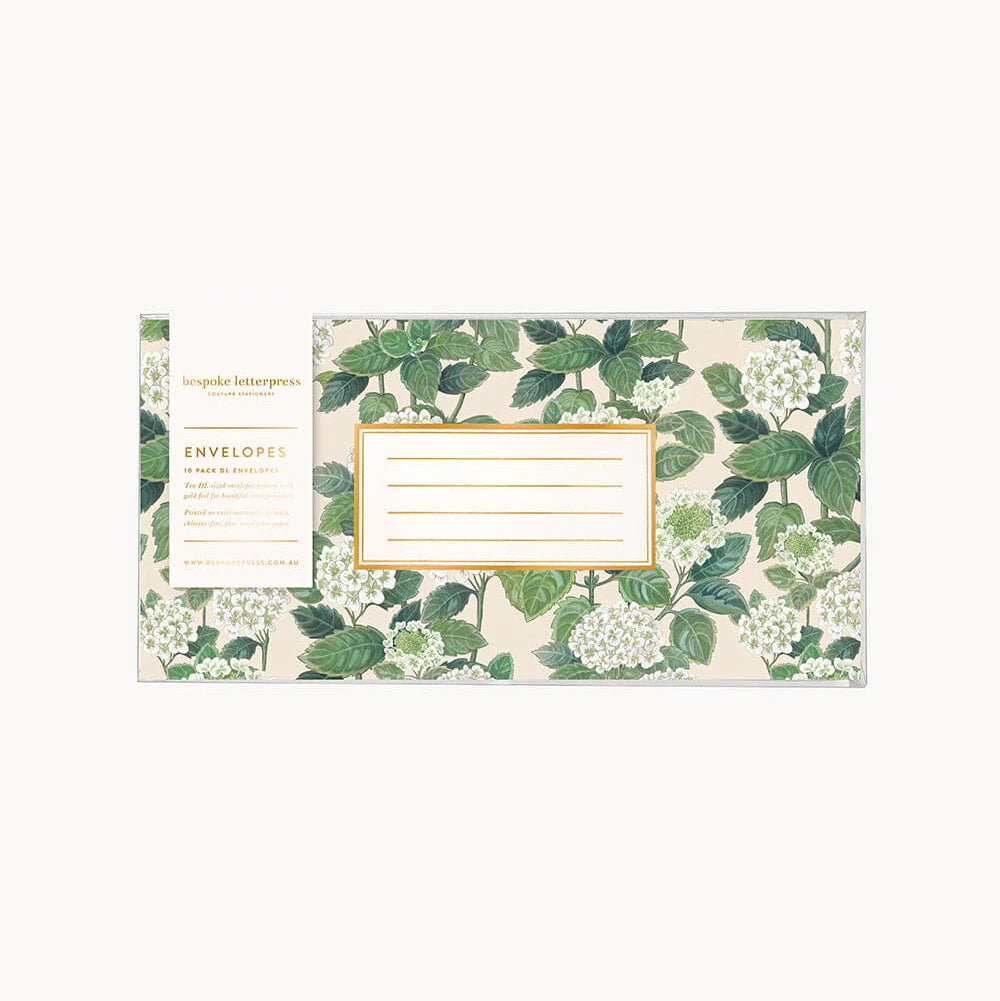 Hydrangea 10 Pack DL Envelopes