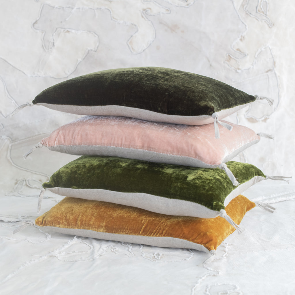 Fortuna Silk Velvet Pillow - France