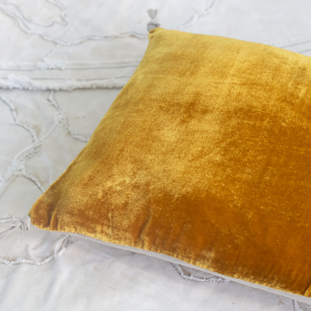 Fortuna Silk Velvet Pillow - France