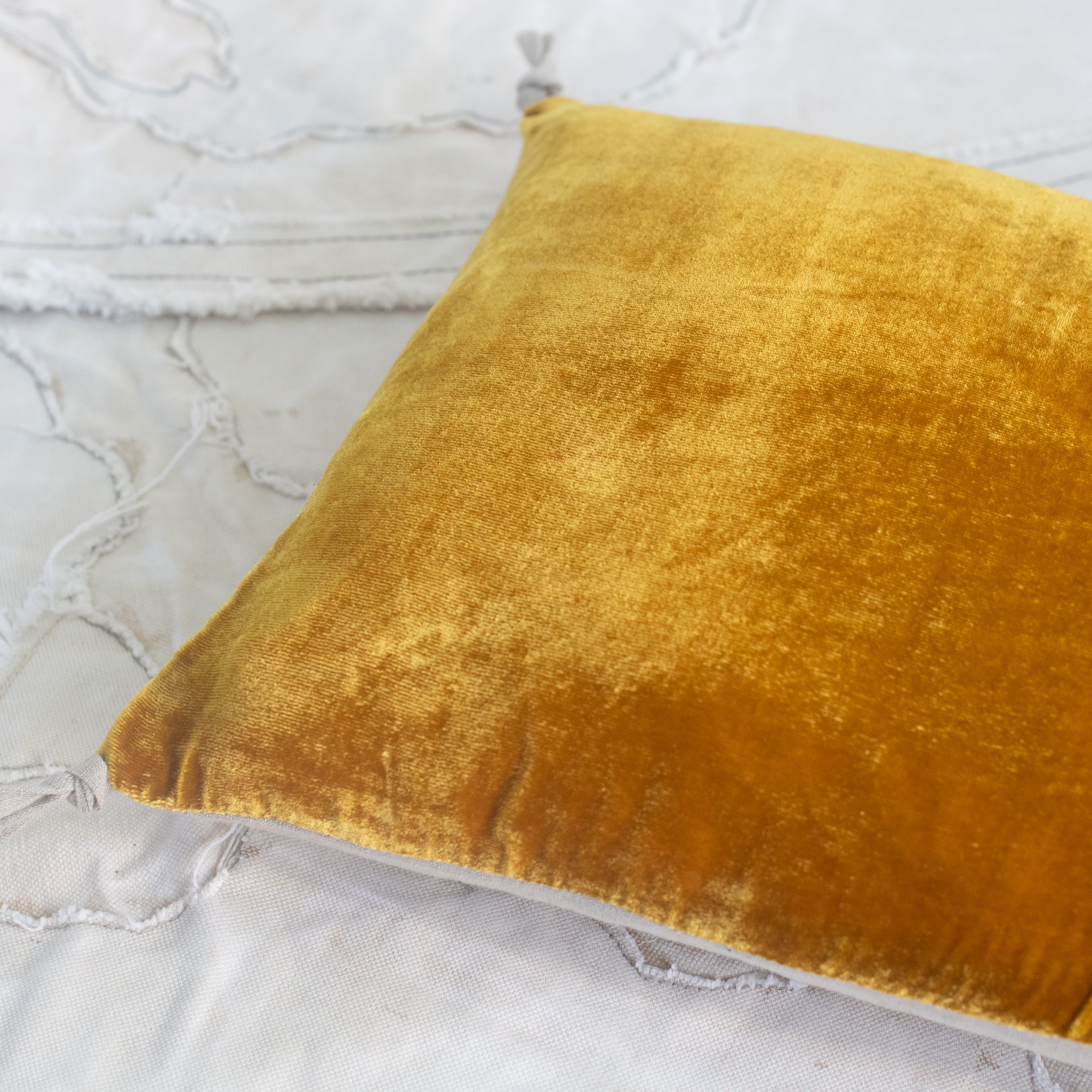 Fortuna Silk Velvet Pillow - France