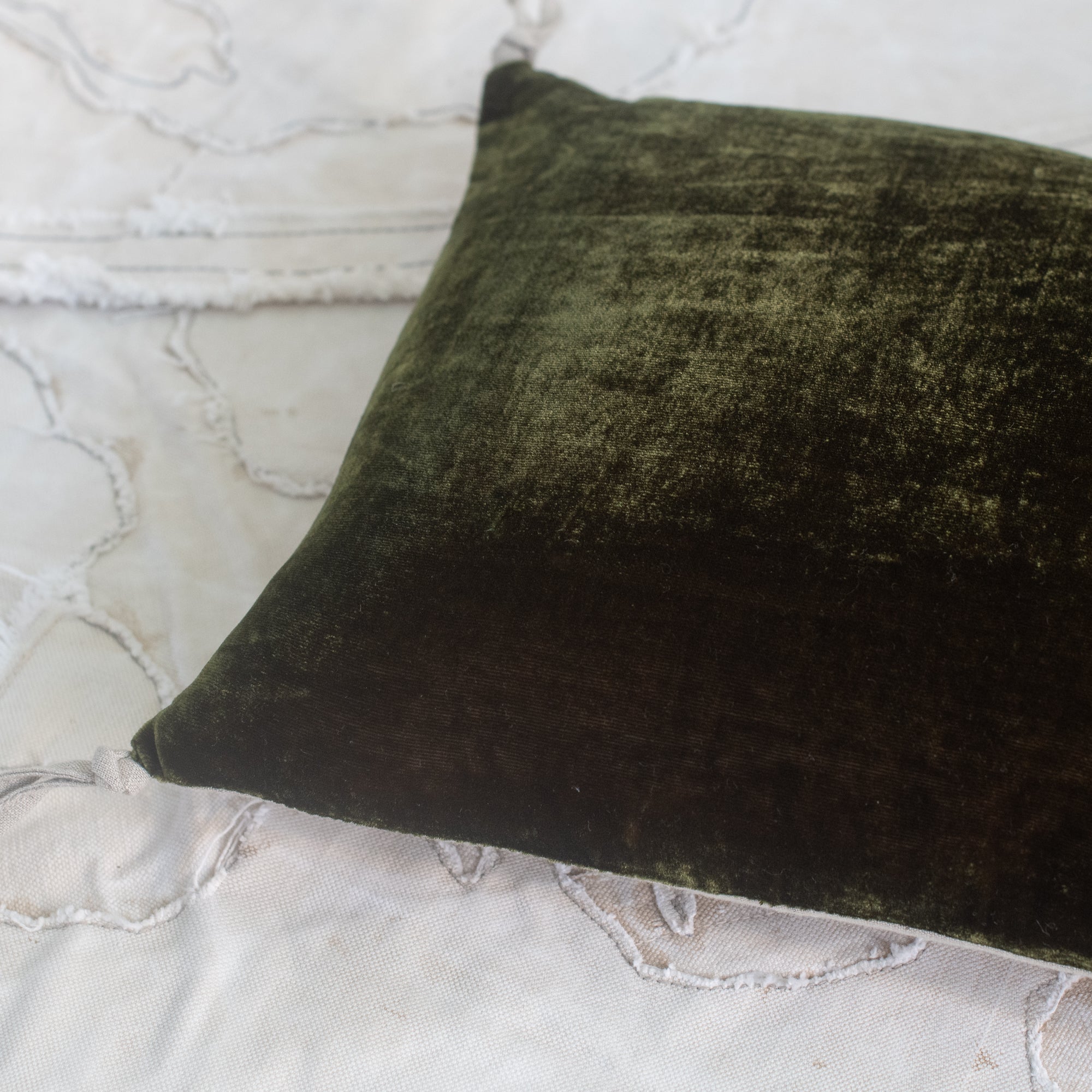 Fortuna Silk Velvet Pillow - France