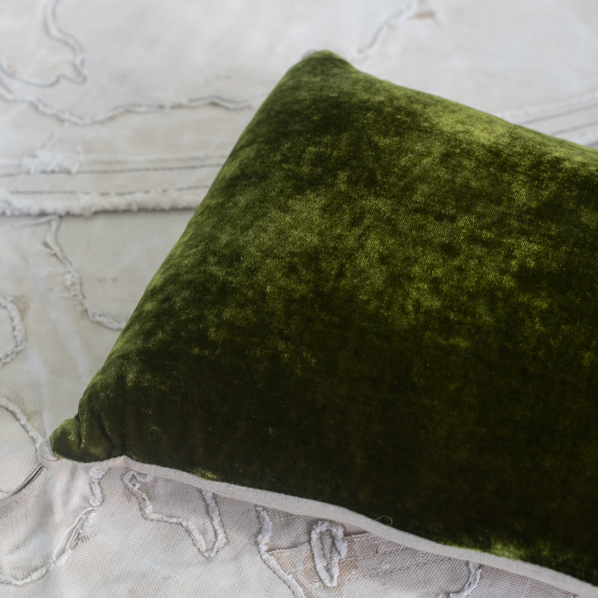 Fortuna Silk Velvet Pillow - France