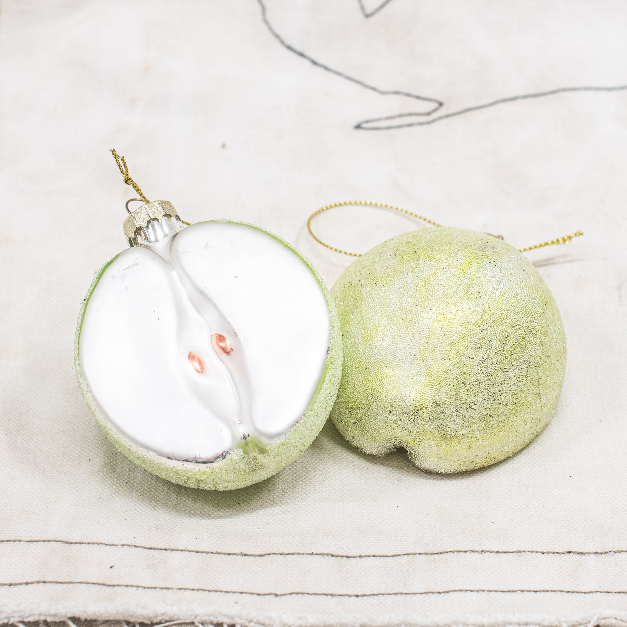 Glass Fruit Christmas Decoration