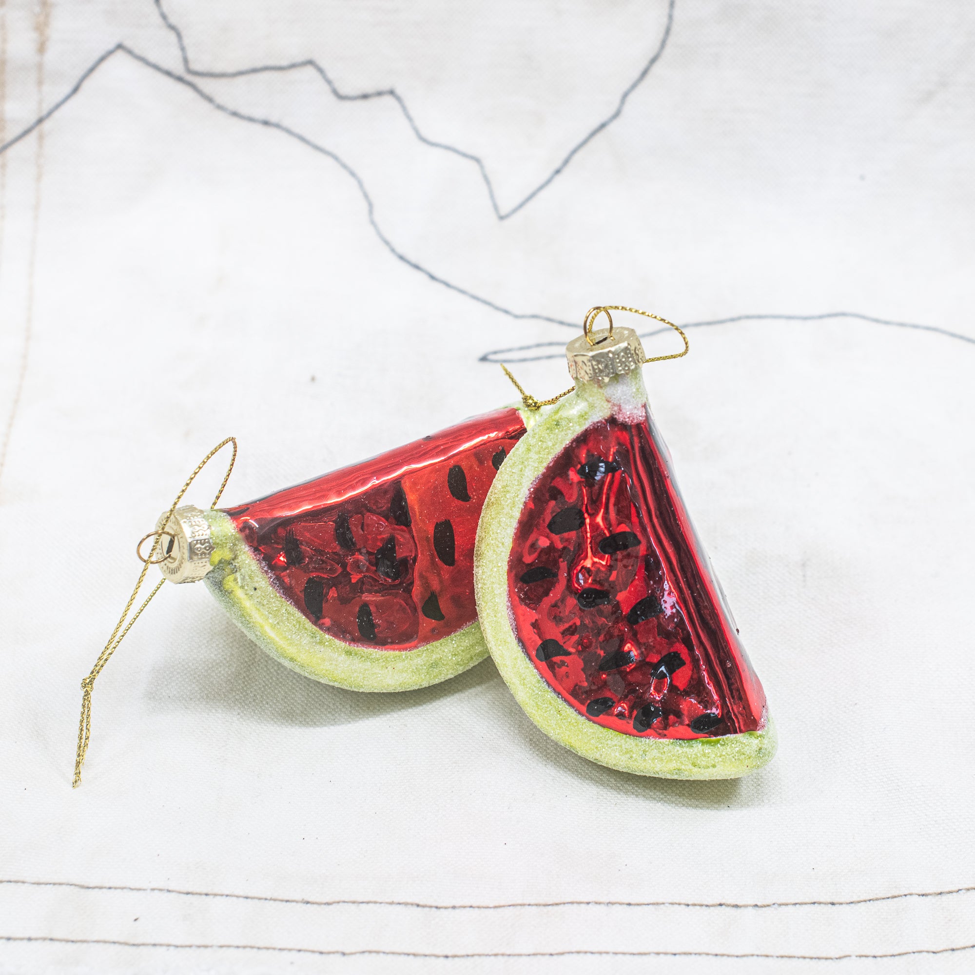 Glass Fruit Christmas Decoration