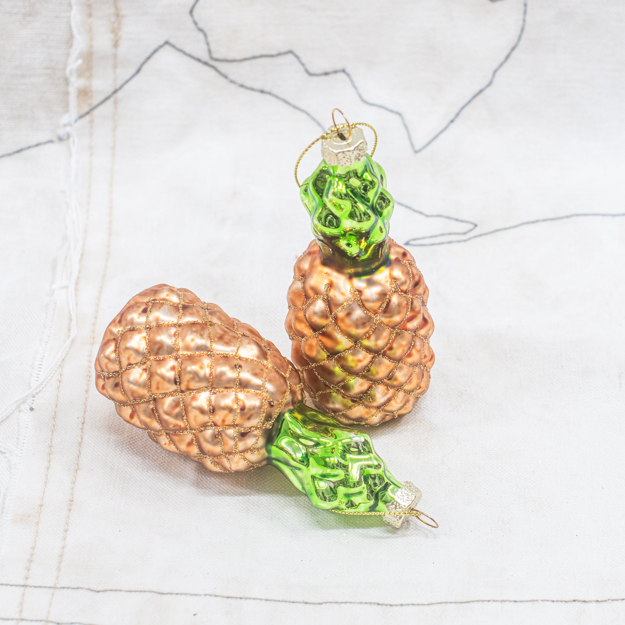 Glass Fruit Christmas Decoration