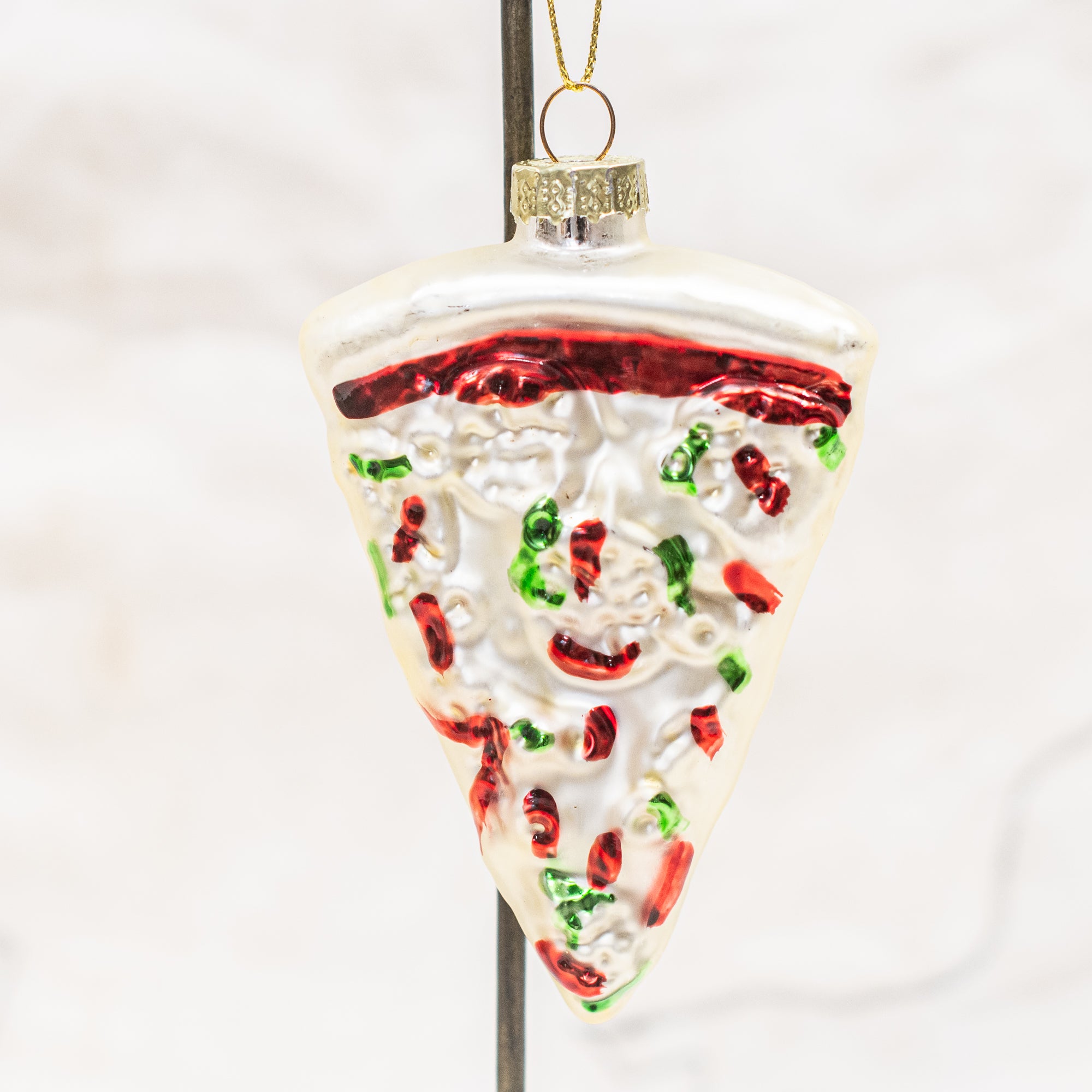 Glass Pizza Christmas Decorative