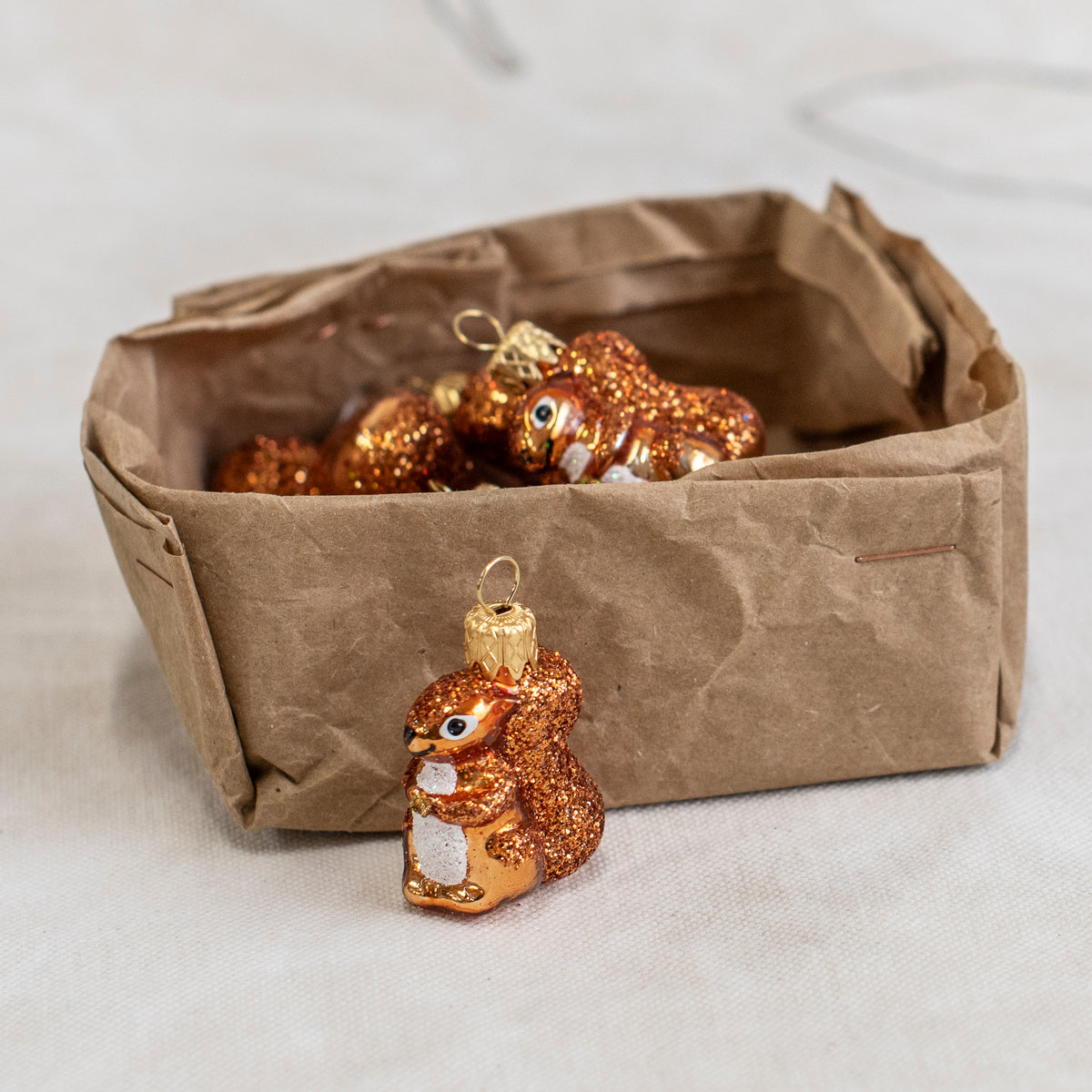 Glass Ornamentation - Mini Squirrel