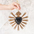 Sunrise Black Heart Ornament
