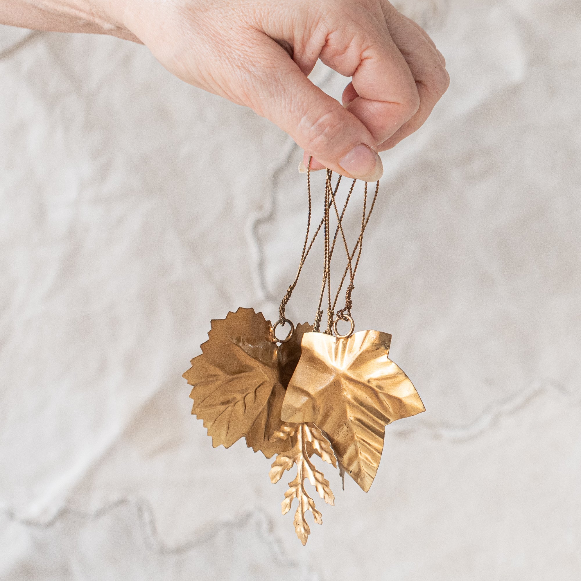 Leaf Hanging Ornament Set of 4