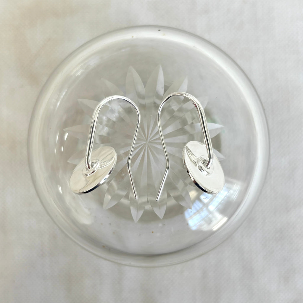 Baie Earrings Silver Disc