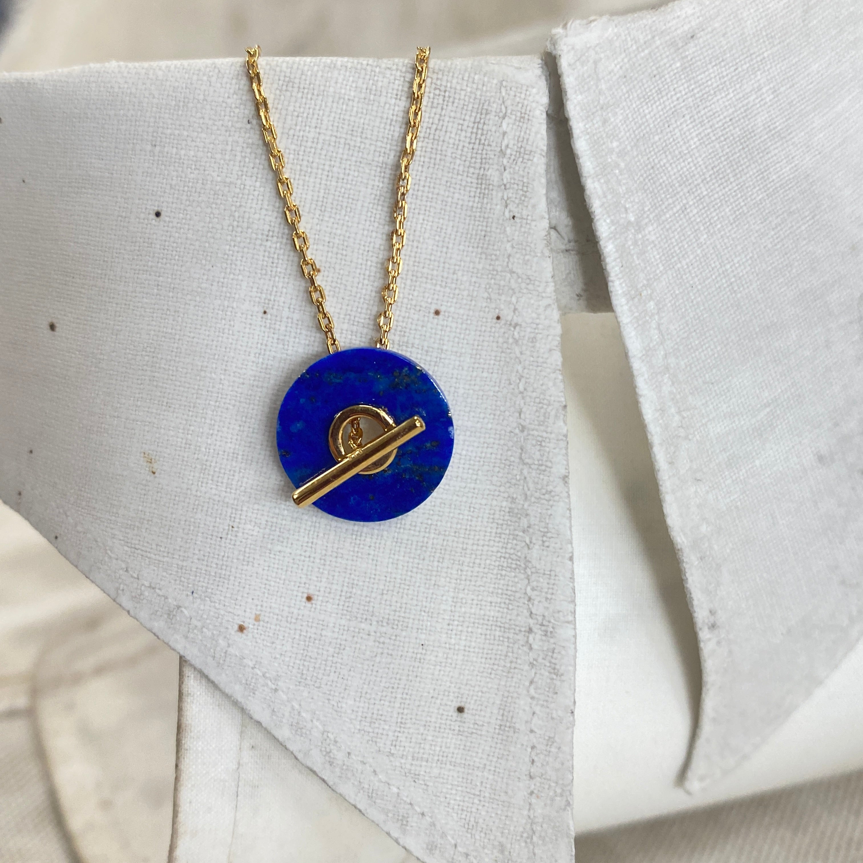 Baie Necklace Blue - Gold