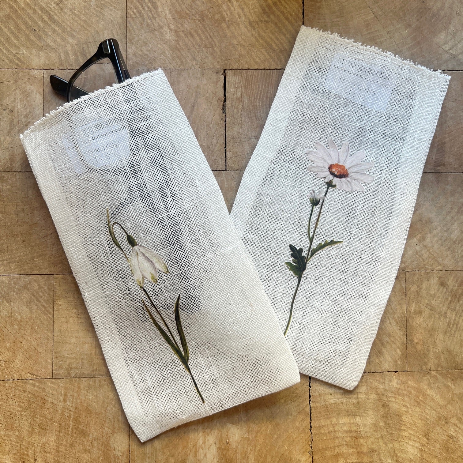 Italian Linen Botanic Pouch