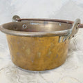 Antique Brass Swing Handle Pot from France