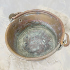 Antique Brass Swing Handle Pot from France