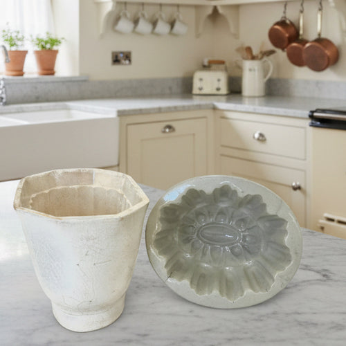 Antique Ceramic Pudding Jelly Moulds