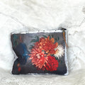 Swarm Canvas Painting Zip Clutch -  Dahlia
