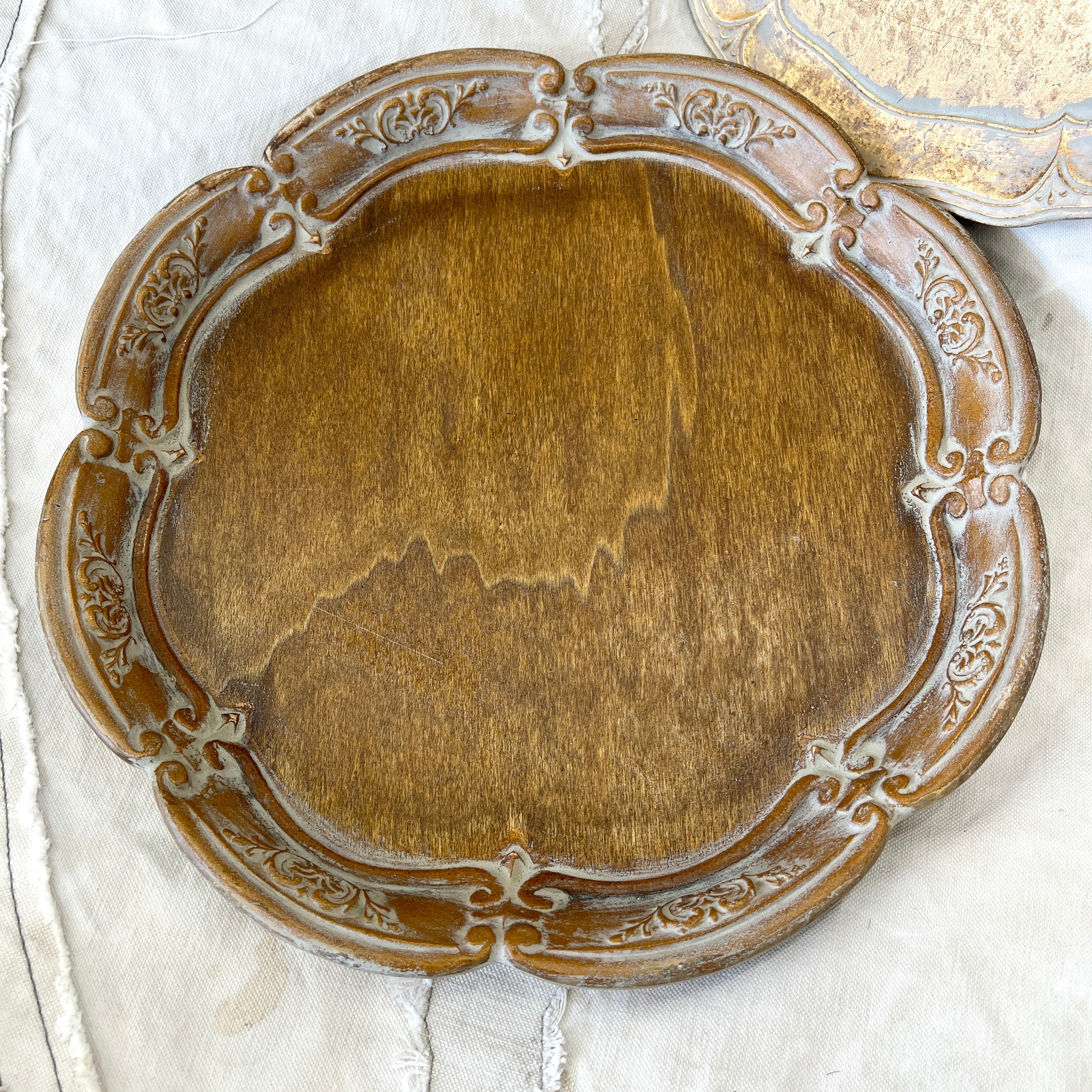 Italian Tray Double Border - Two Finishes #8 and #9