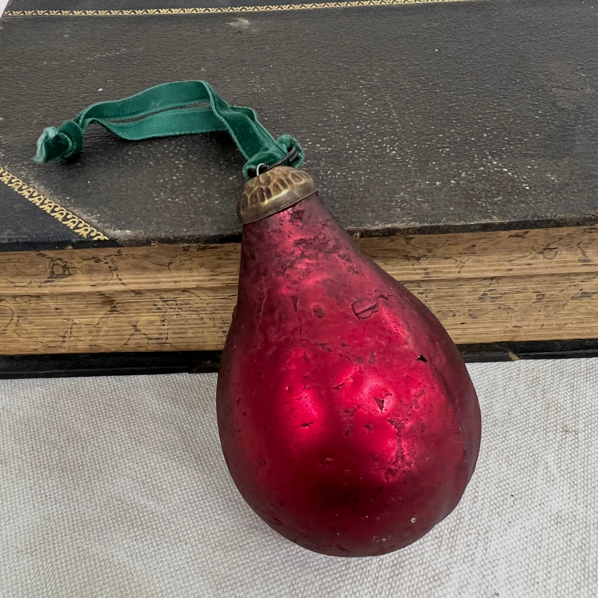 Glass Pear Decoration Antique