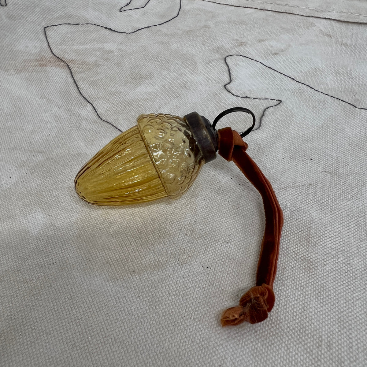 Glass Golden Acorns