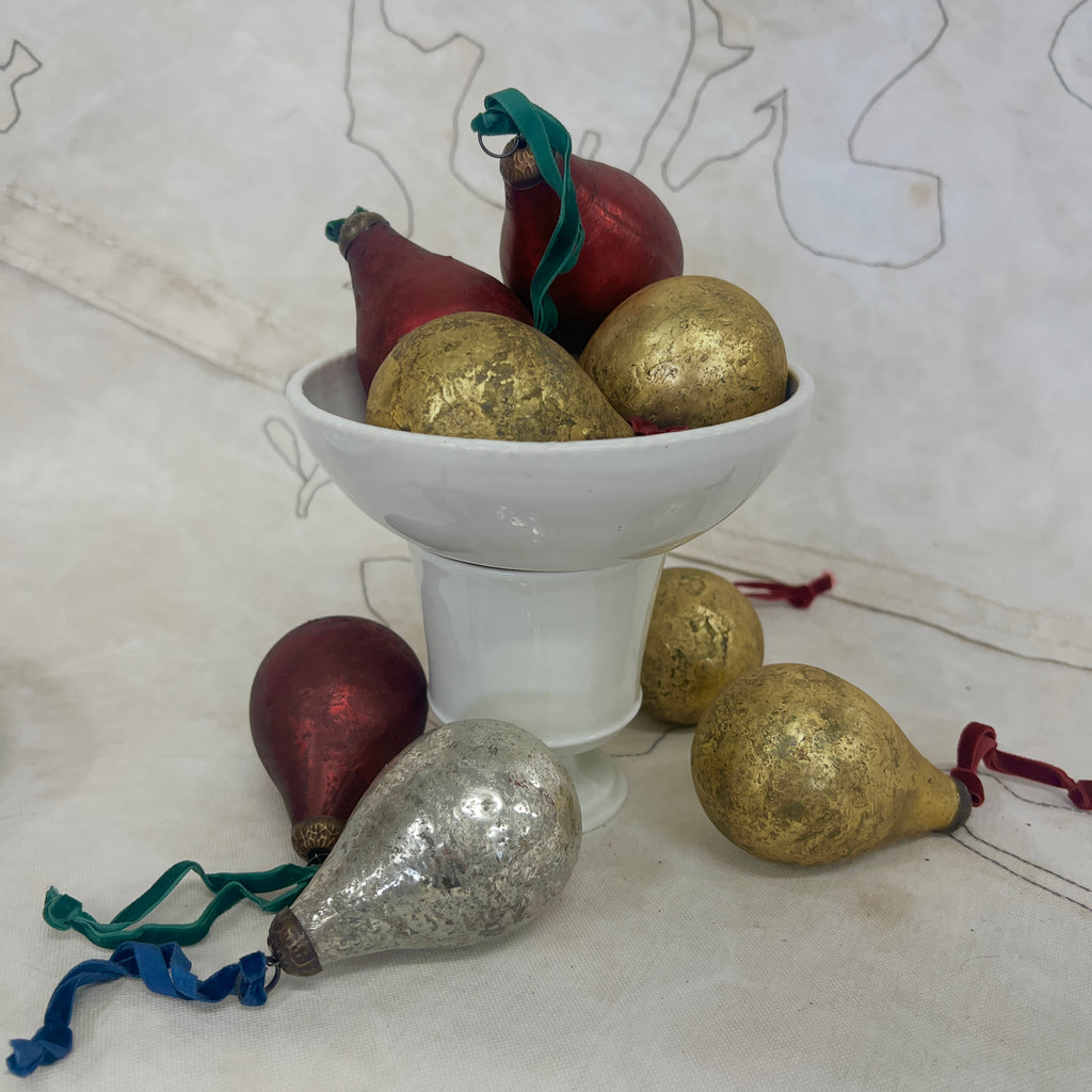Glass Pear Decoration Antique